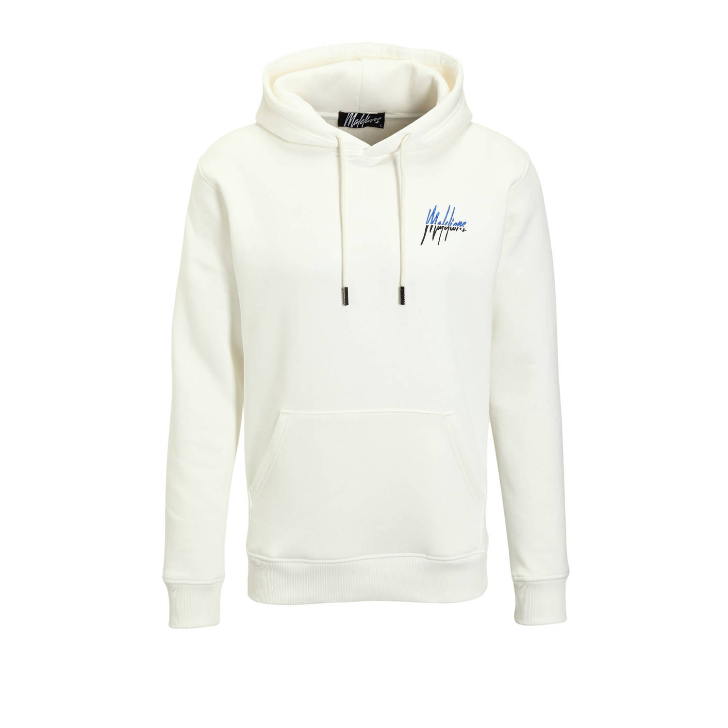 Malelions hoodie met backprint wit