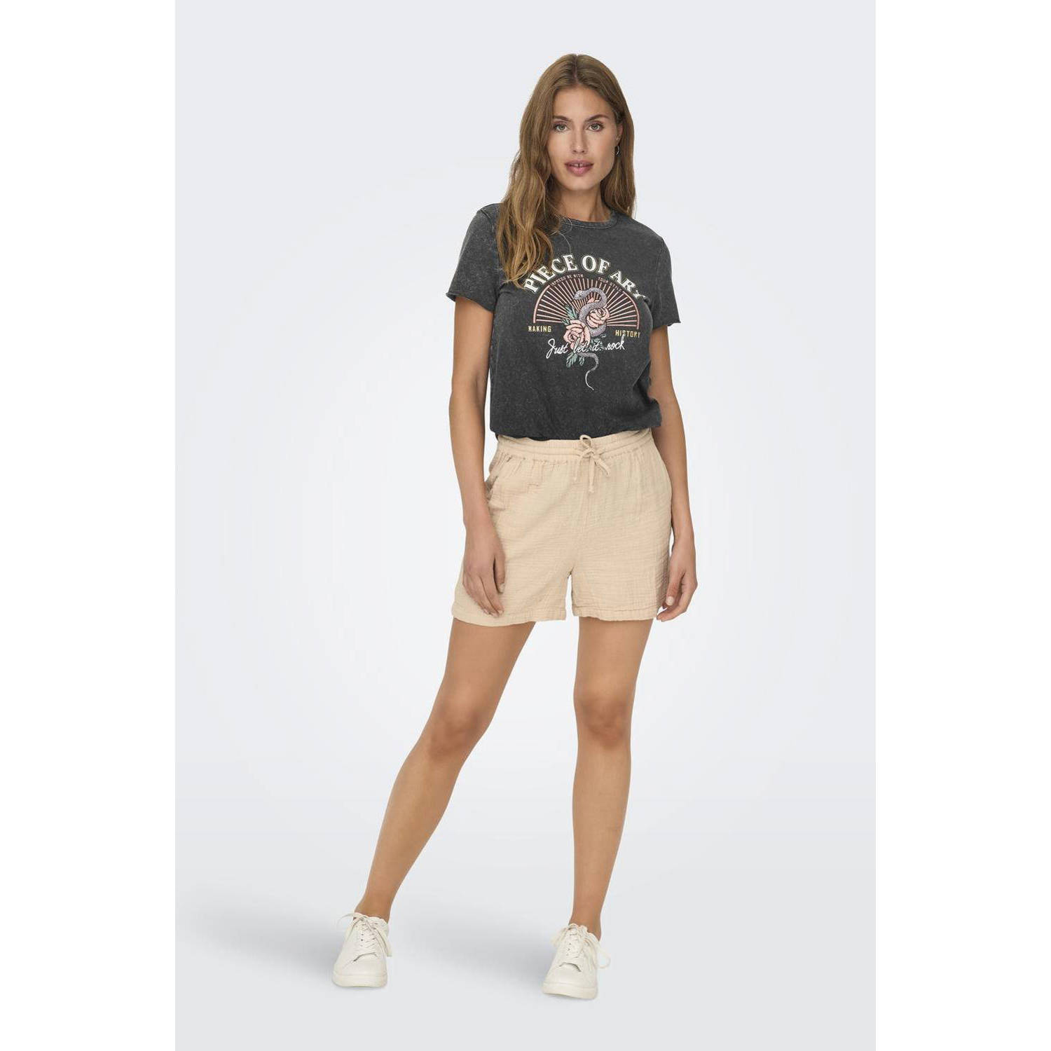 ONLY T-shirt ONLLUCY met printopdruk