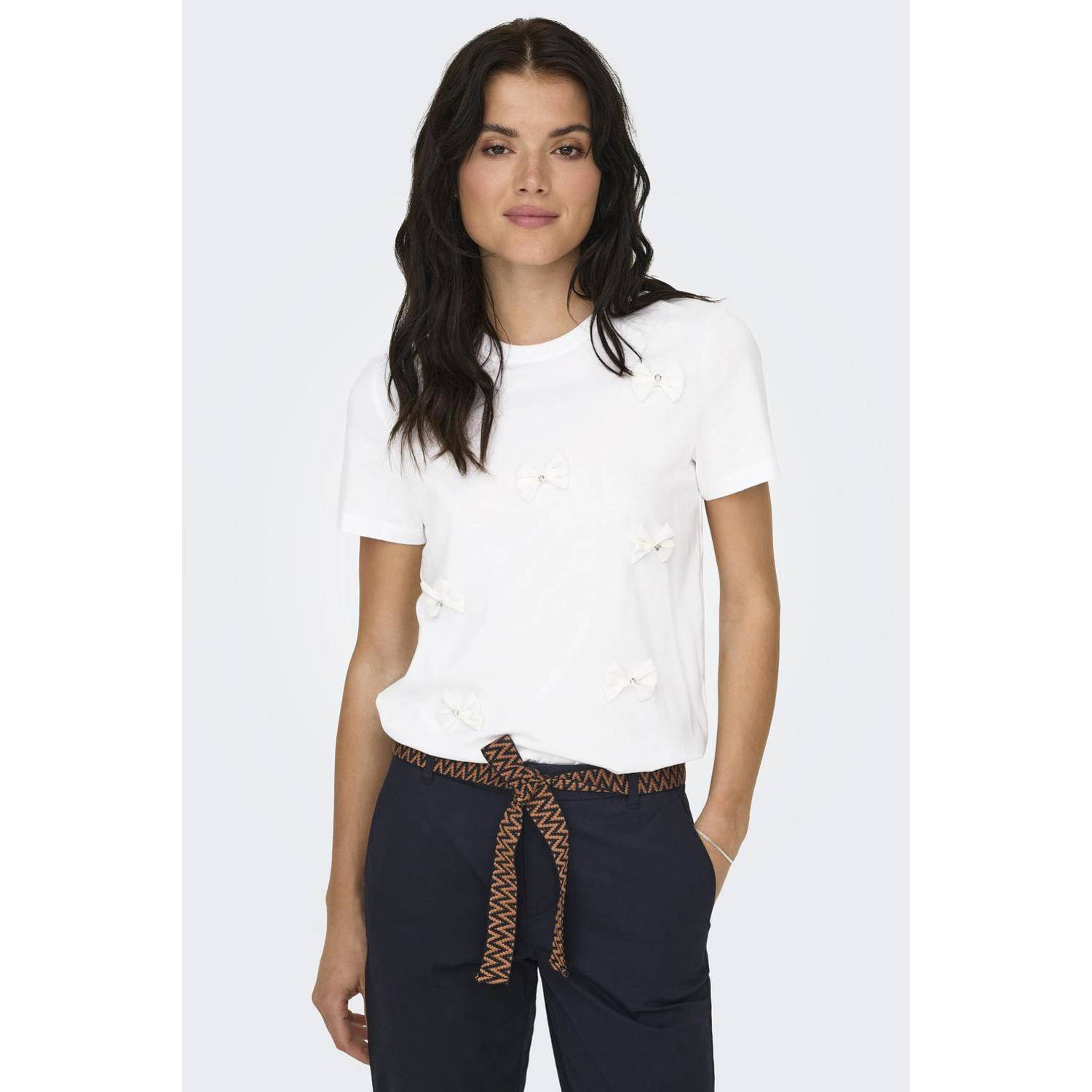 ONLY T-shirt ONLOLIVIA wit