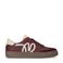 Manfield leren sneakers bordeaux