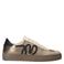 Manfield leren sneakers goud