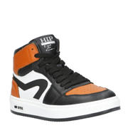 thumbnail: Hip   leren sneakers oranje/zwart/wit