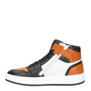 thumbnail: Hip   leren sneakers oranje/zwart/wit