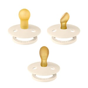 Try-it Kit fopspeen (anatomisch , symmetrisch en rond) - maat 1 - Ivory (3 stuks)