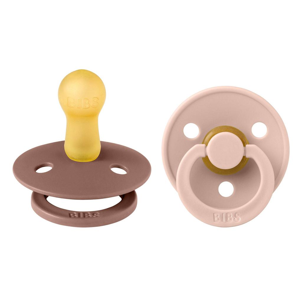 BIBS Colour fopspeen - maat 2 - Woodchuck / Blush (2 stuks)
