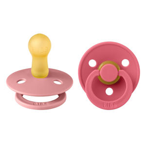 fopspeen - maat 2 - Dusty Pink / Coral (2 stuks)