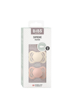 fopspeen - maat 1 - Ivory / Blush (2 stuks)