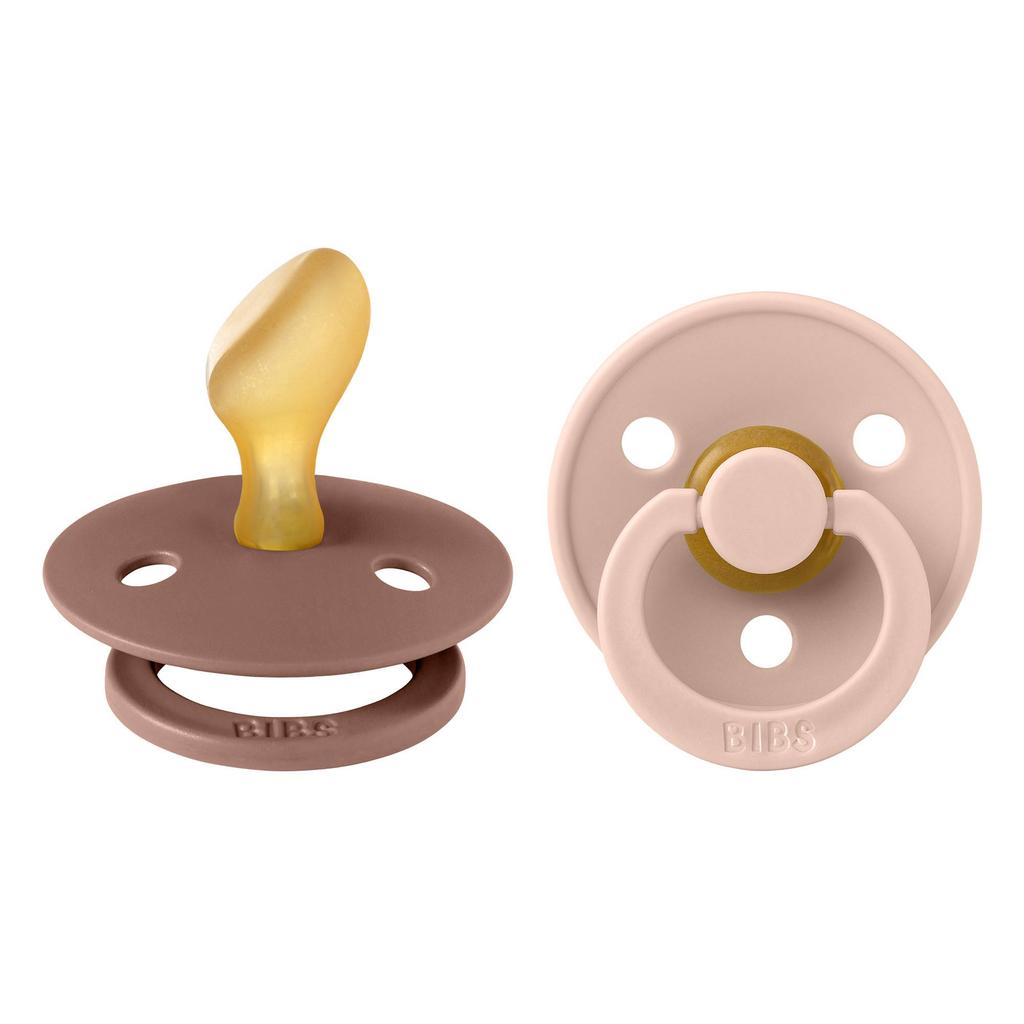 BIBS Colour fopspeen - maat 2 - Woodchuck / Blush (2 stuks)