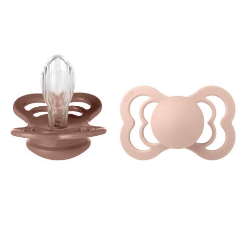 BIBS Supreme fopspeen - maat 2 - Woodchuck / Blush (2 stuks) afbeelding