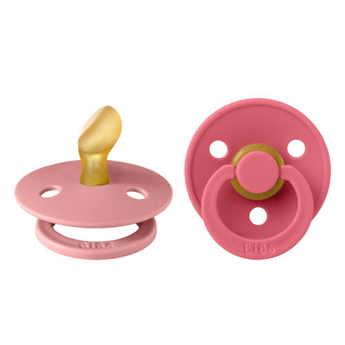 BIBS Colour fopspeen - maat 1 - Dusty Pink / Coral (2 stuks) afbeelding