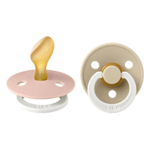 fopspeen - maat 2 - Glow in the dark Blush / Vanilla (2 stuks)
