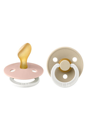 fopspeen - maat 2 - Glow in the dark Blush / Vanilla (2 stuks)