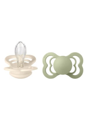 fopspeen - maat 2 - Ivory / Sage (2 stuks)
