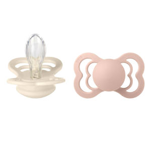 fopspeen - maat 2 - Ivory  / Blush (2 stuks)