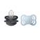BIBS Supreme fopspeen - maat 1 - Iron / Baby Blue (2 stuks)