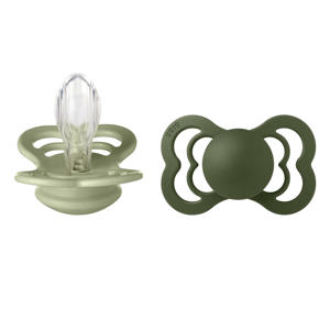 fopspeen - maat 2 - Sage / Hunter Green (2 stuks)