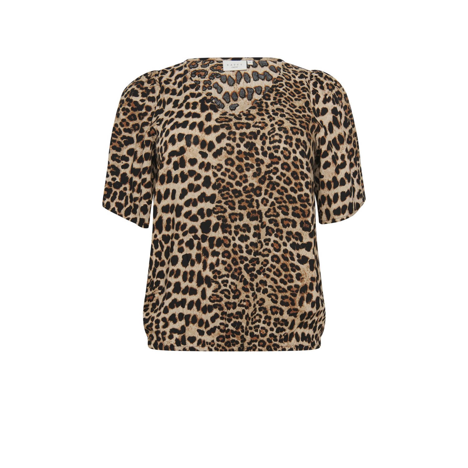 Kaffe Curve blousetop KAariana met panterprint