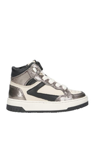   leren sneakers brons