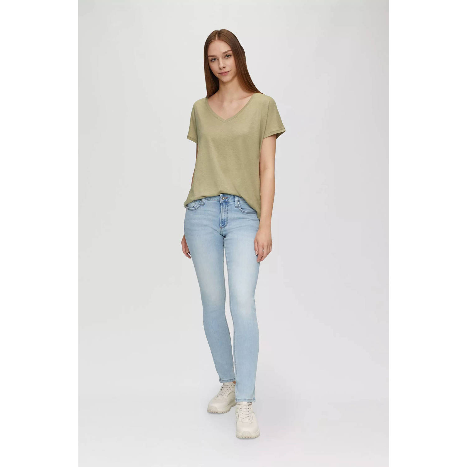 Q S by s.Oliver T-shirt lichtkaki
