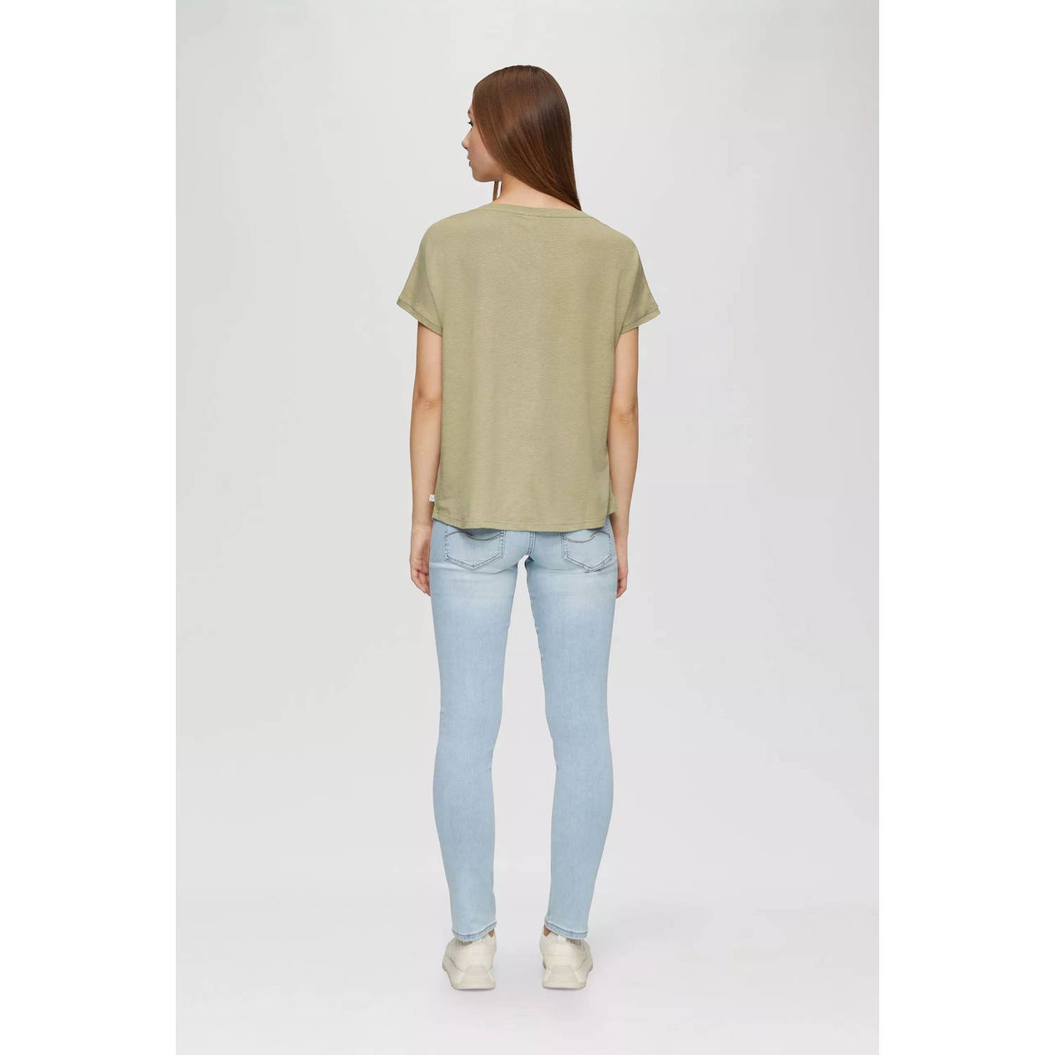 Q S by s.Oliver T-shirt lichtkaki