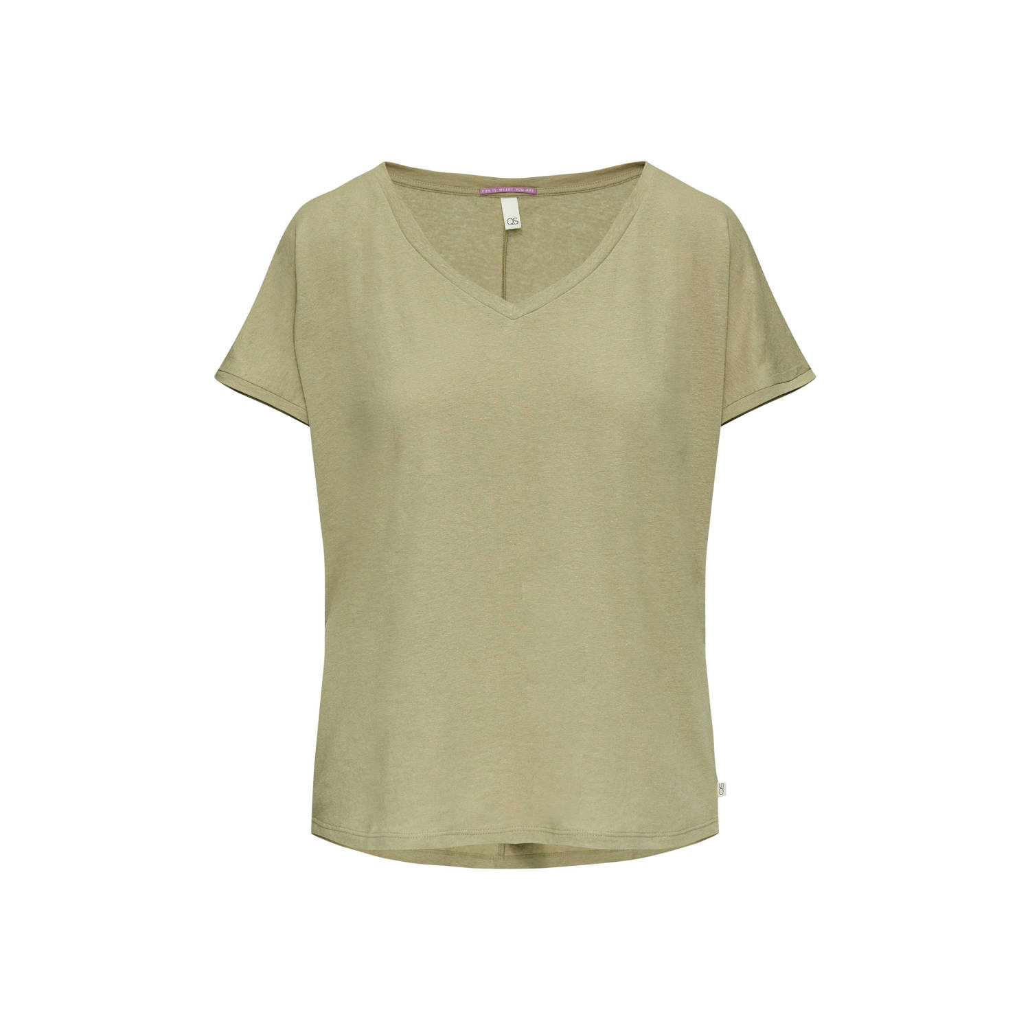 Q S by s.Oliver T-shirt lichtkaki