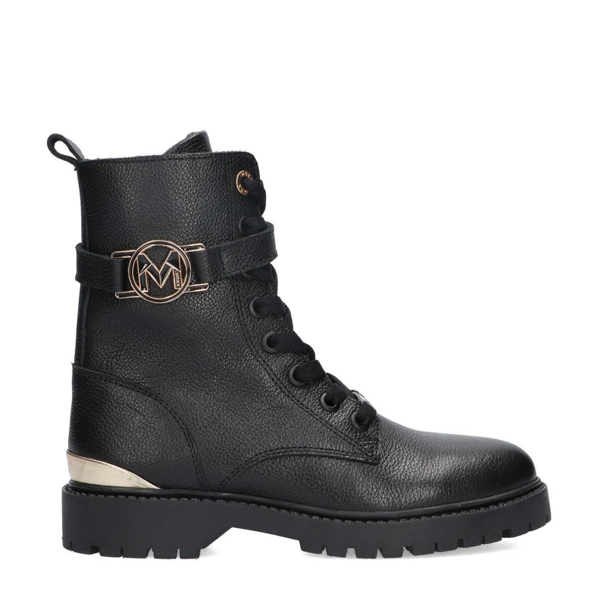 Mexx leren veterboots zwart kopen? Morgen in huis wehkamp