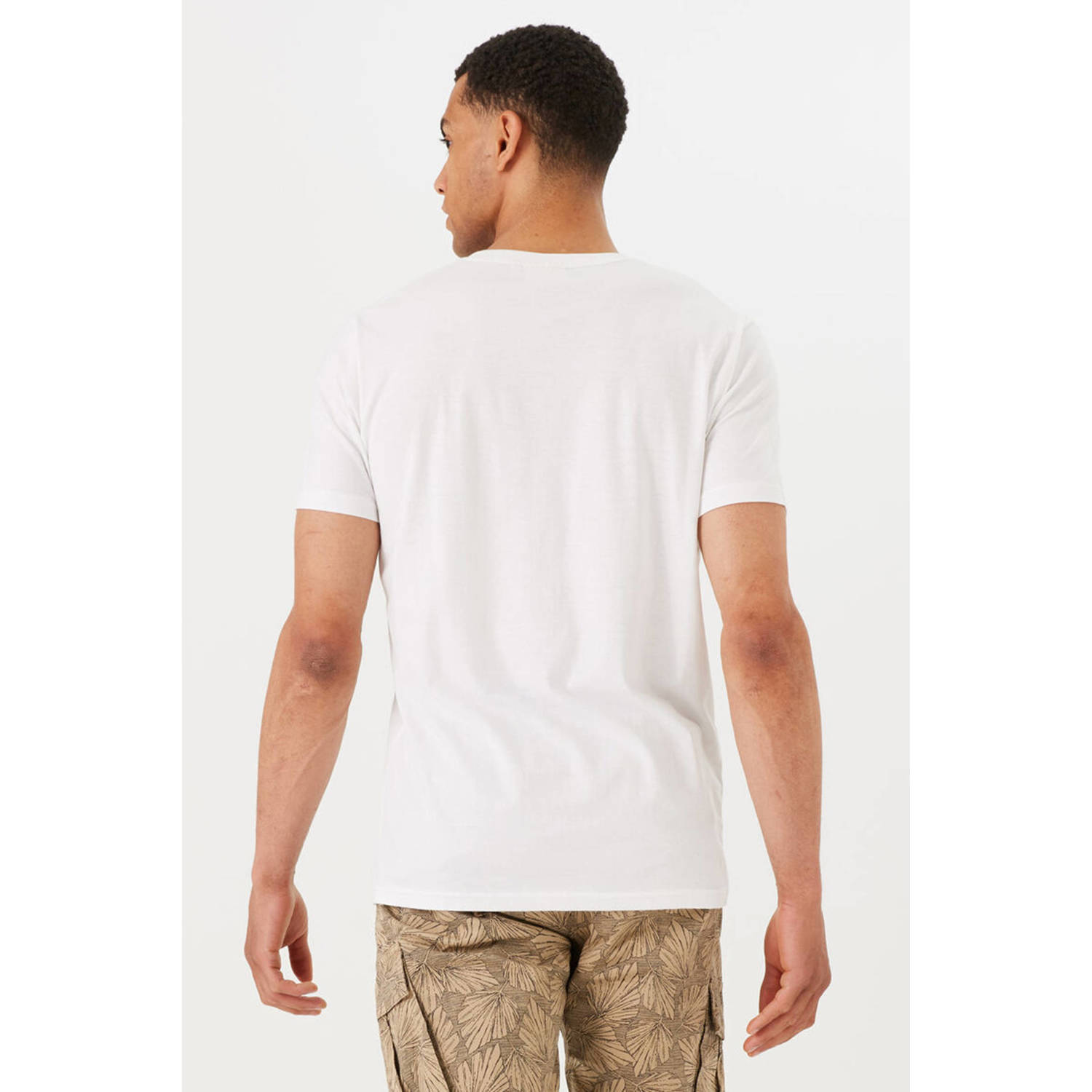Garcia T-shirt met printopdruk wit