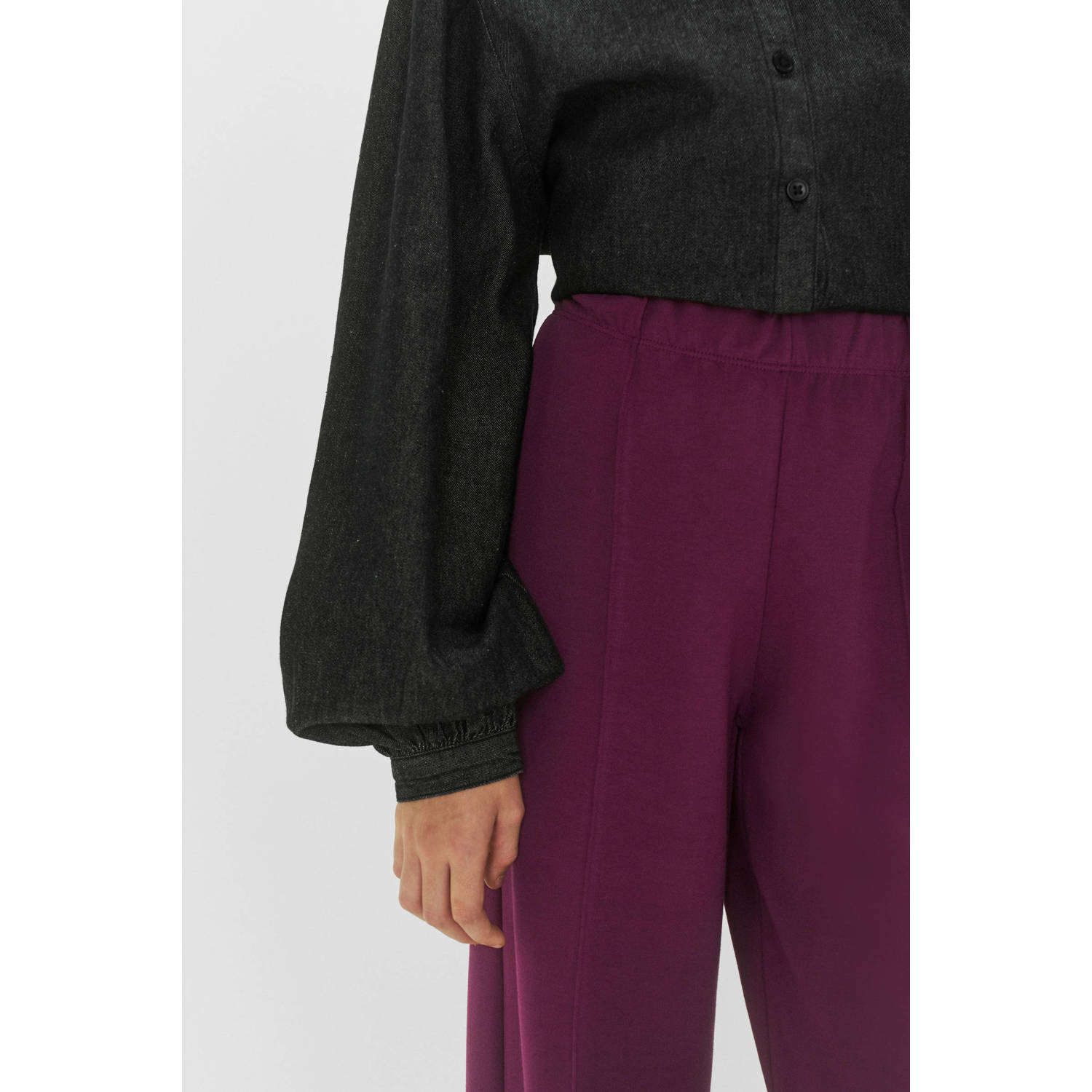Me & My Monkey wide leg broek Ruth burgundy