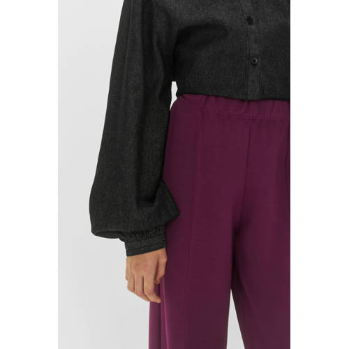 Me & My Monkey wide leg broek Ruth burgundy afbeelding
