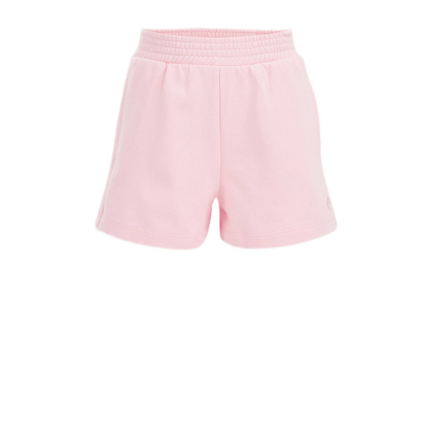 WE Fashion sweatshort lichtroze Korte broek Paars Effen 134 140