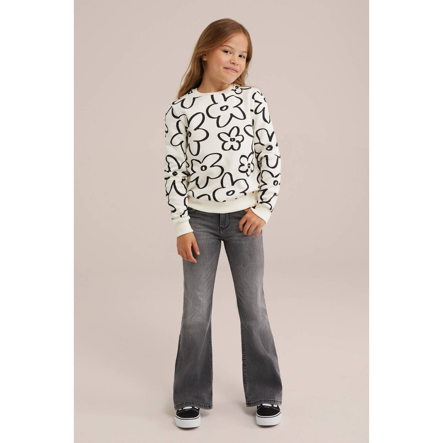 WE Fashion Blue Ridge flared jeans dark grey