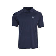 thumbnail: Donkerblauwe heren Donnay sportpolo Björn van polyester met effen, korte mouwen, klassieke kraag en knoopsluiting