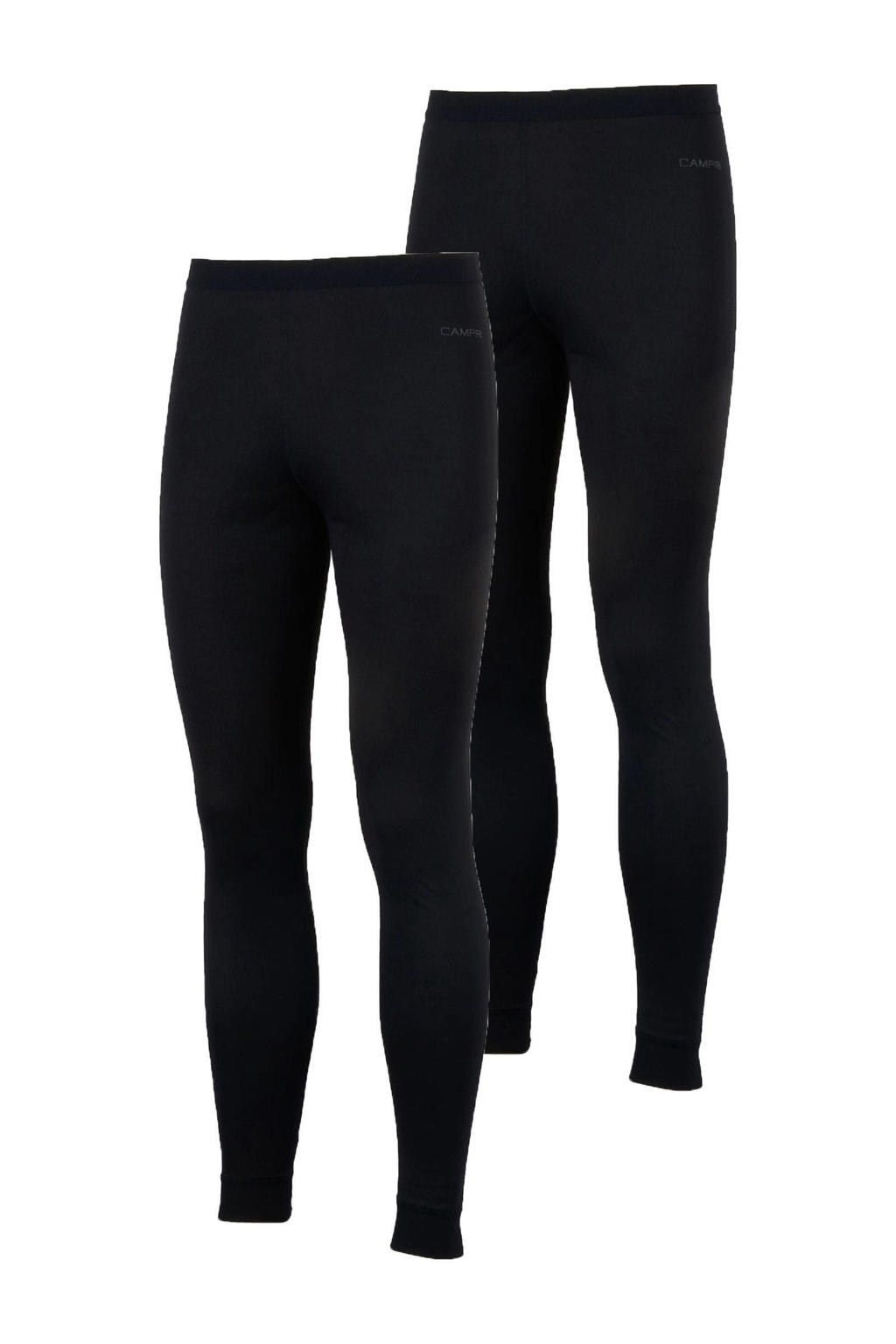 Campri kids thermobroek - zwart (set van 2)