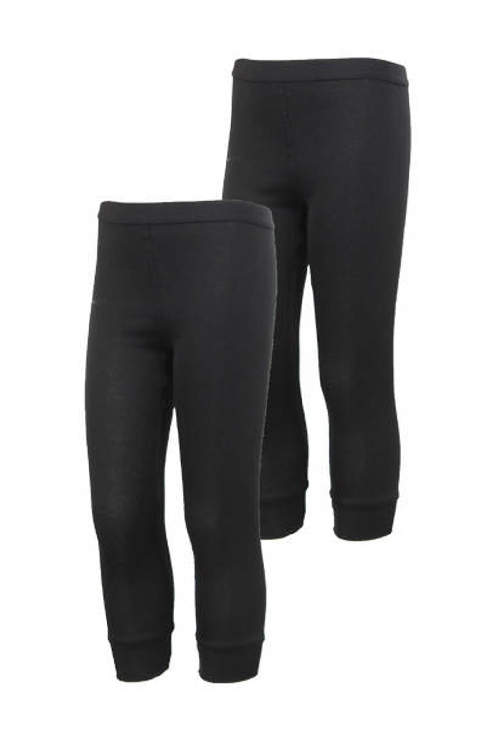 Campri kids thermobroek - zwart (set van 2)