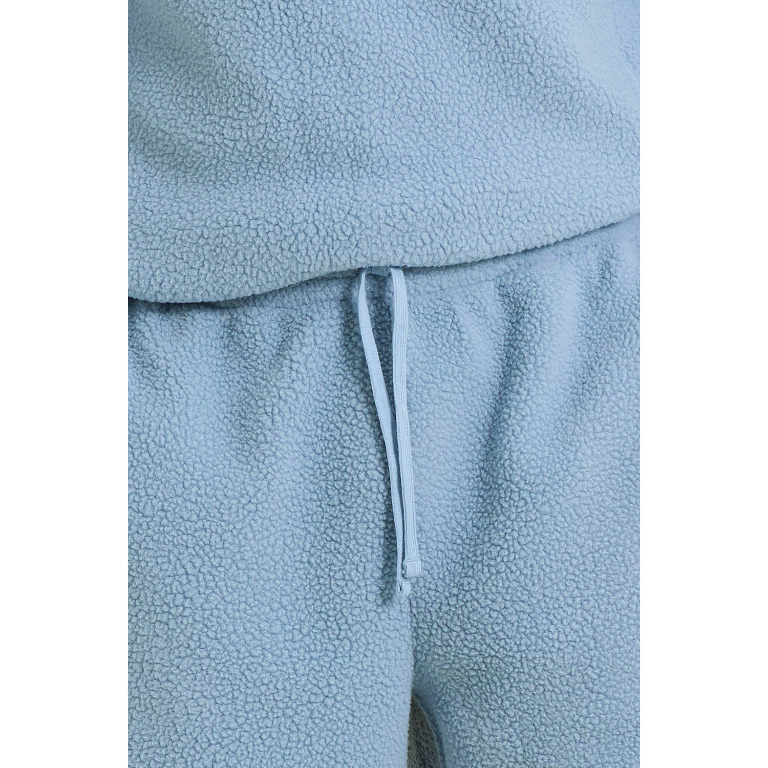 anytime teddy fleece short lichtblauw