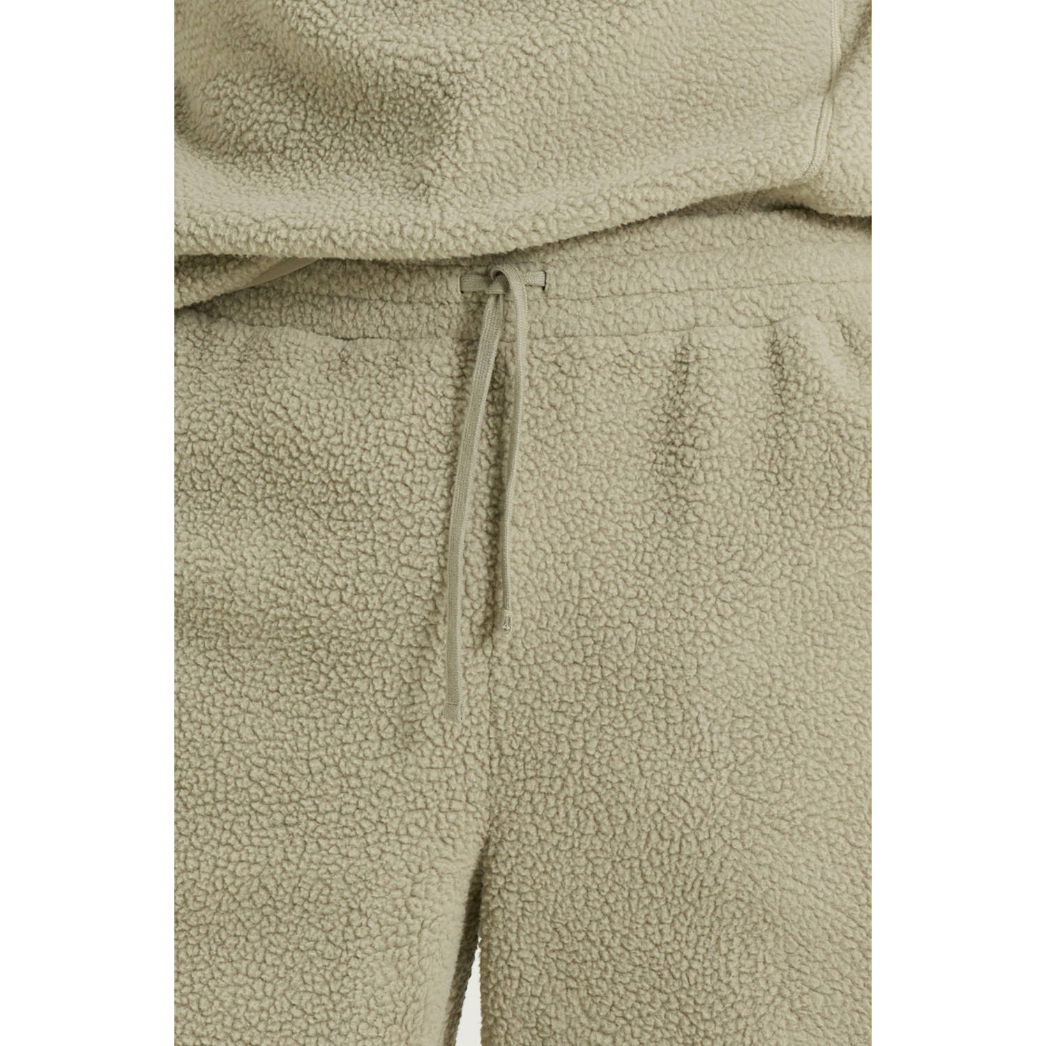 anytime teddy fleece short khaki