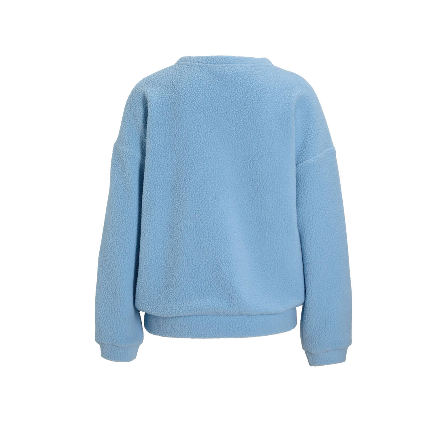 anytime teddy fleece trui lichtblauw