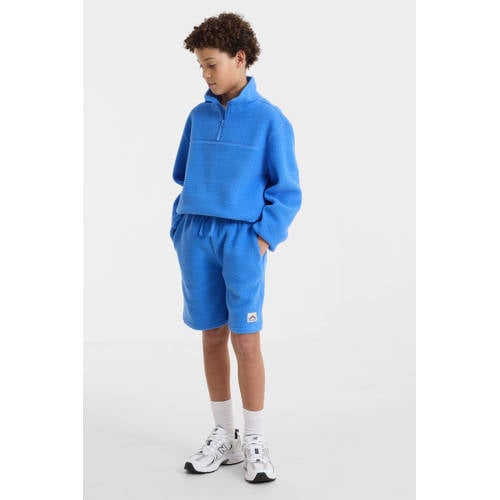 anytime teddy fleece short blauw afbeelding