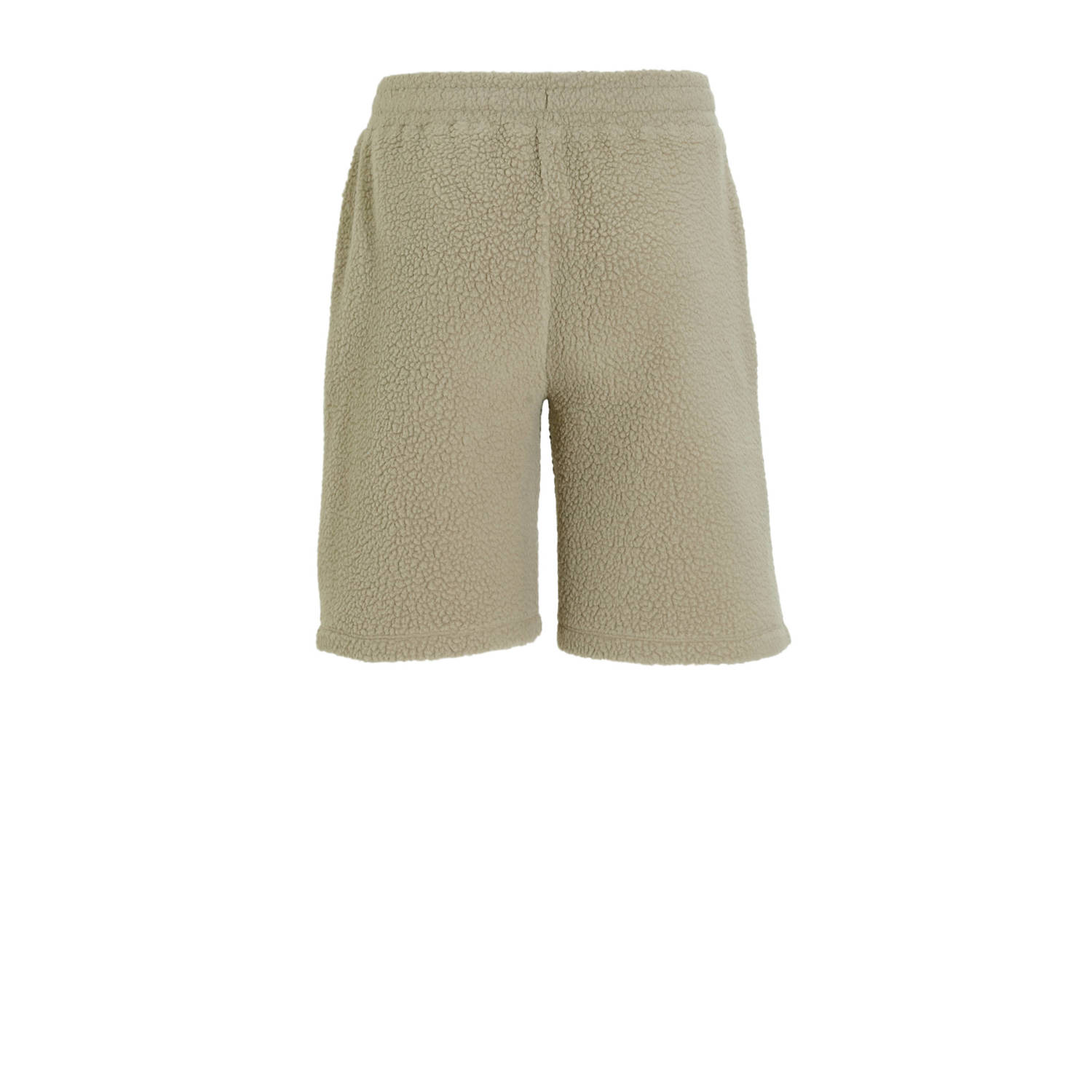 anytime teddy fleece short khaki