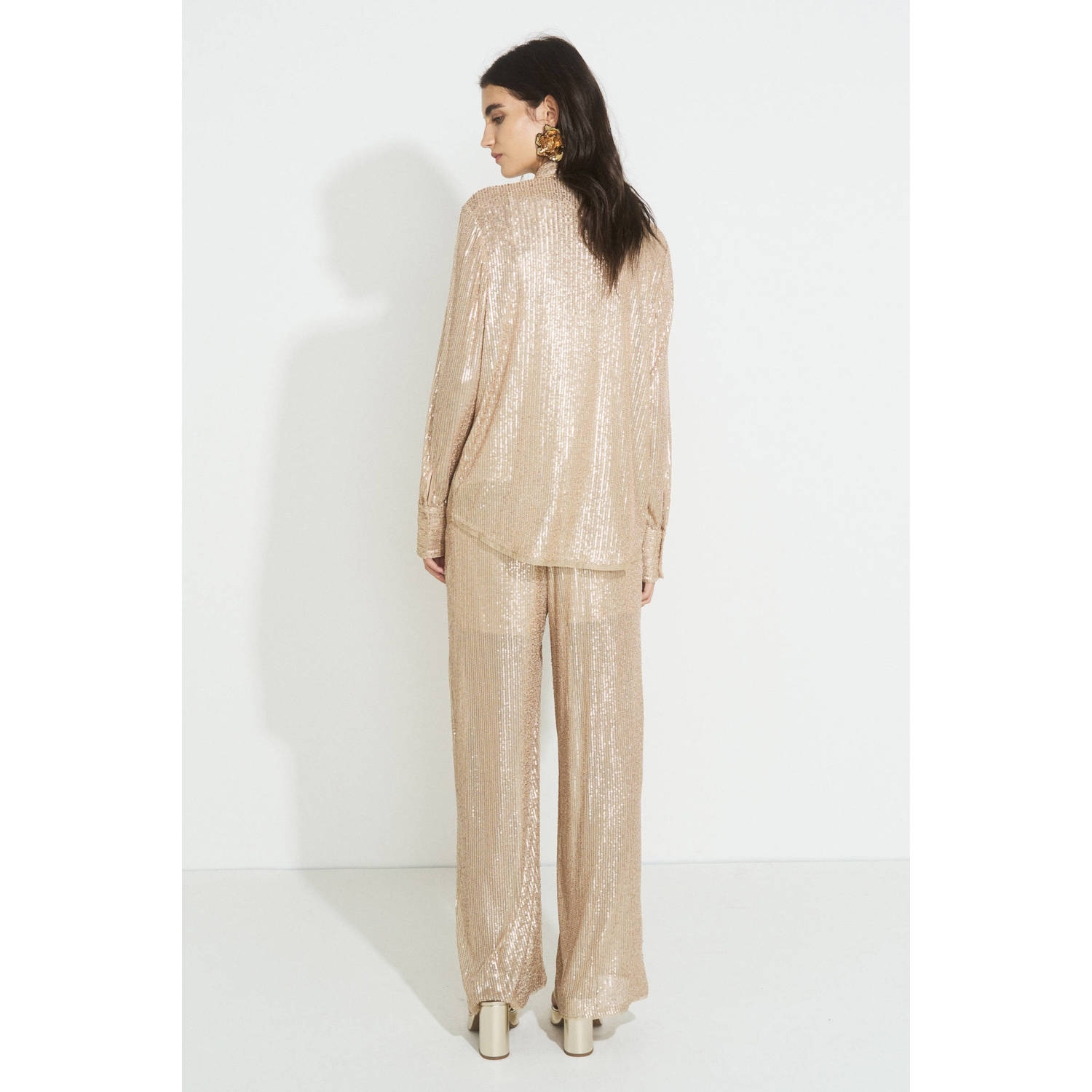 Ruby pailletten pantalon goud