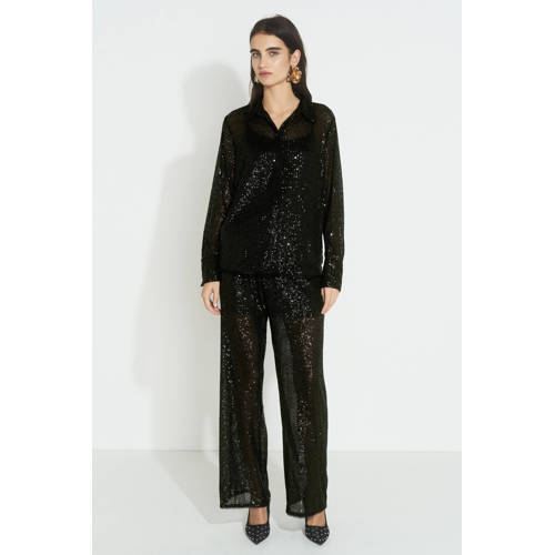 Ruby pailletten pantalon zwart afbeelding