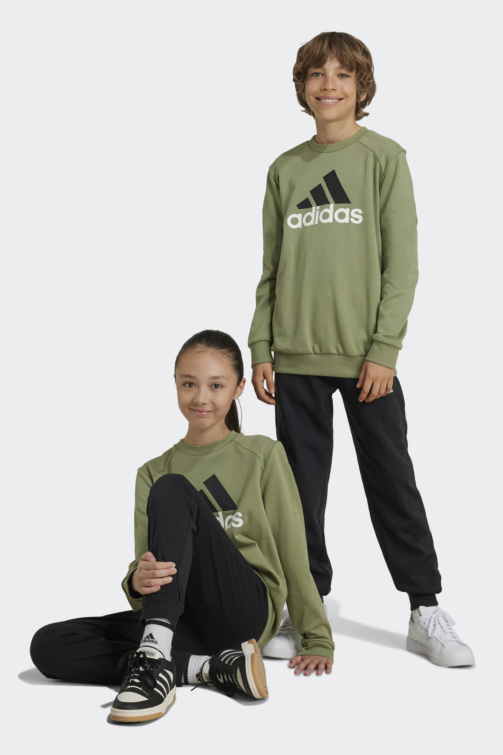 adidas Sportswear joggingpak groen zwart wehkamp