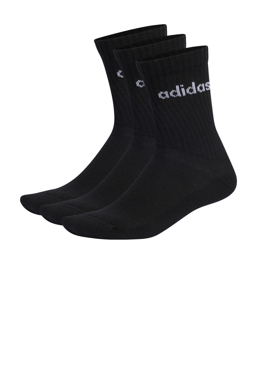 adidas Performance   sportsokken - set van 3 zwart