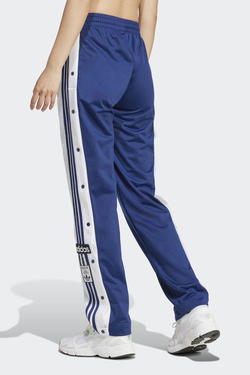adidas Originals broek Adibreak donkerblauw/wit wehkamp