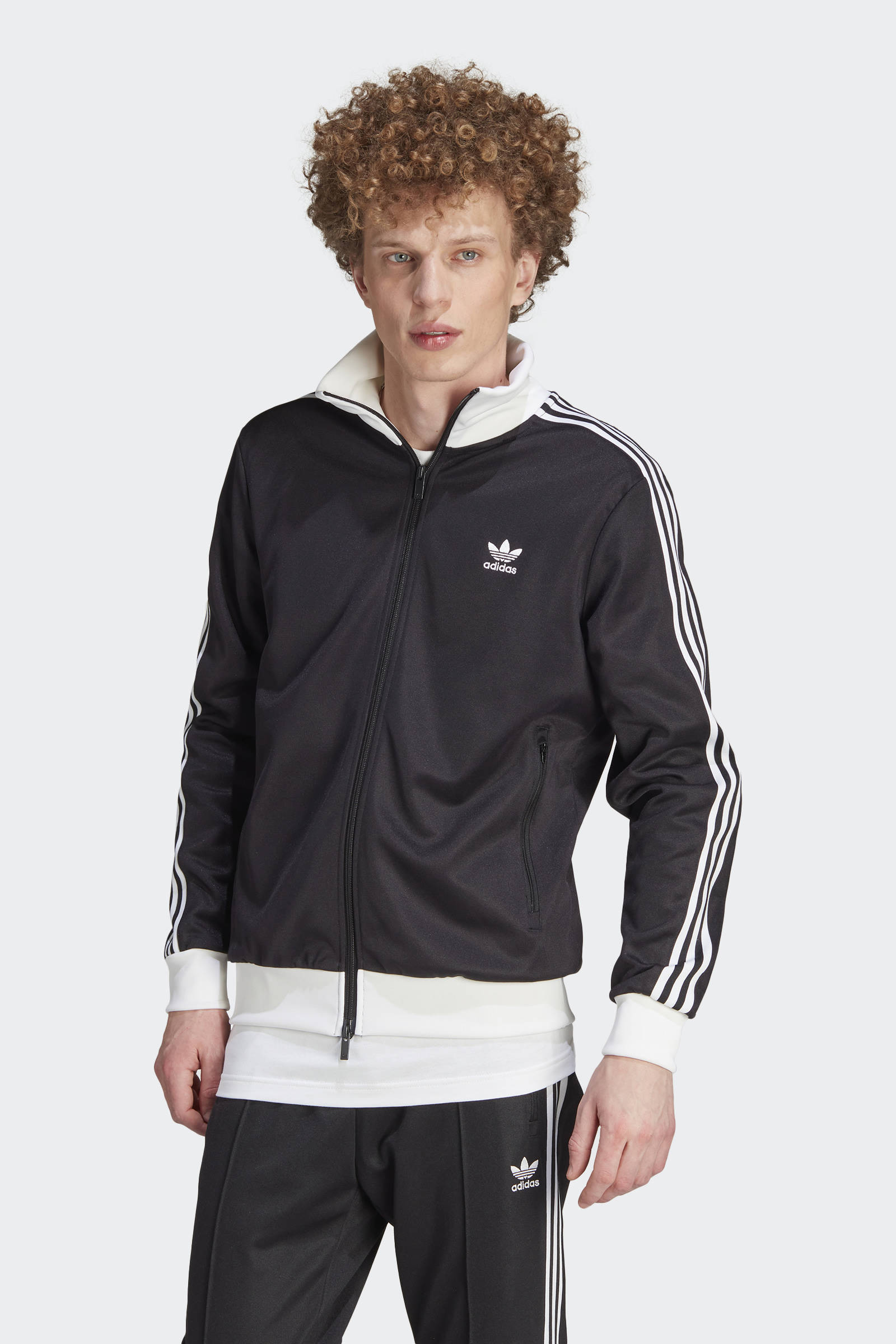 adidas Originals Adicolor Classics Beckenbauer sportjack zwart/wit | wehkamp