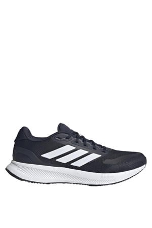 Runfalcon 5 hardloopschoenen donkerblauw/wit/zwart
