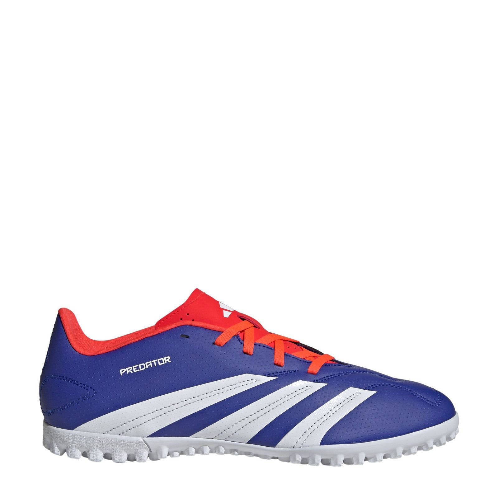 adidas Performance Predator Club senior voetbalschoenen kobaltblauw/wit/rood  | wehkamp