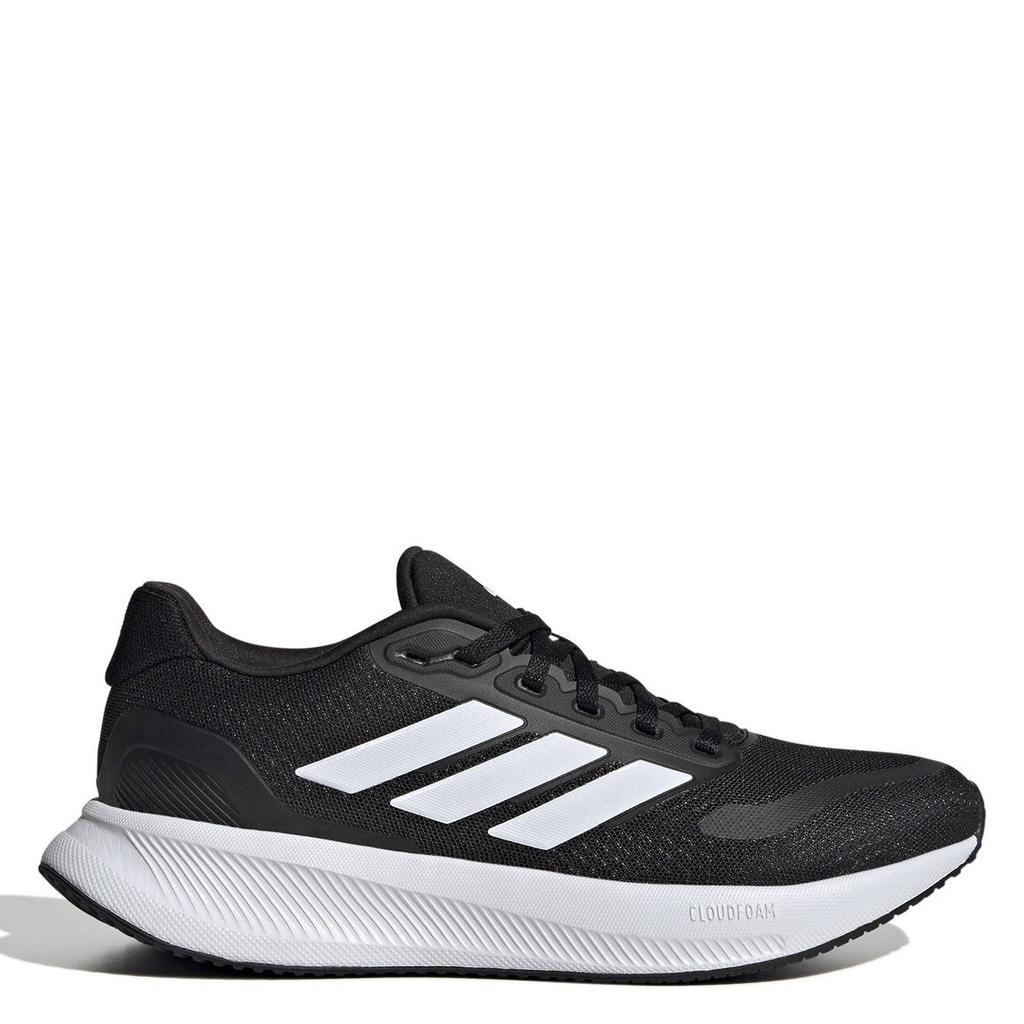 Zwart en witte dames adidas Performance RunFalcon 5 hardloopschoenen van mesh-pu/voering: mesh/voetbed: eva met veters