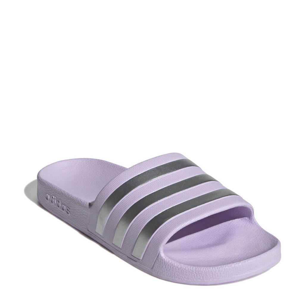 Adidas Adilette Badslippers Adidas Slippers Zilver Adilette