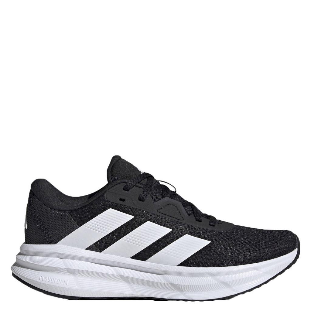 Zwart en witte dames adidas Performance Galaxy 7 hardloopschoenen van kunstof met veters